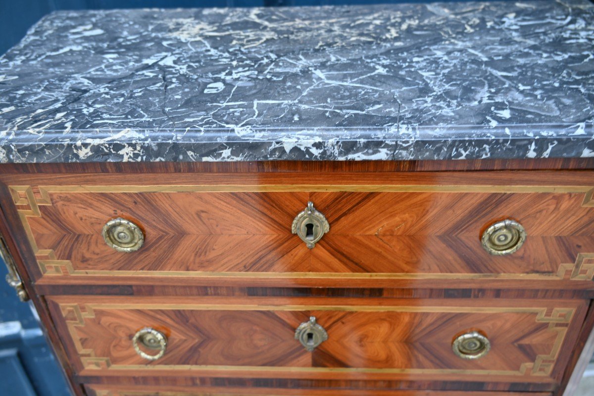 Louis XVI Period Veneer Wood Secretary Weekly-photo-4