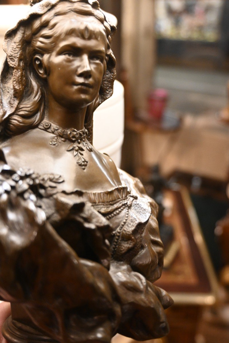 Sissi Empress Of Austria, Bronze Bust -photo-2