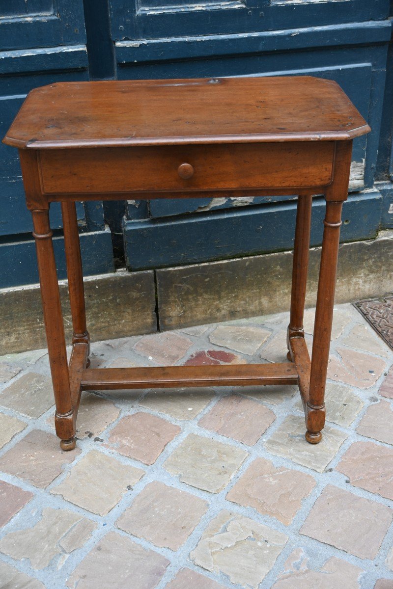 Small Walnut Louis XIV Period-photo-4