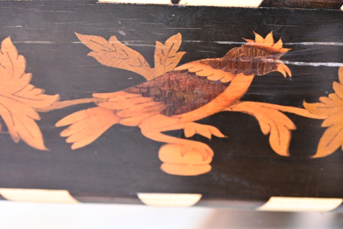 Pair Of Louis XIV Style Marquetry Mirrors-photo-3