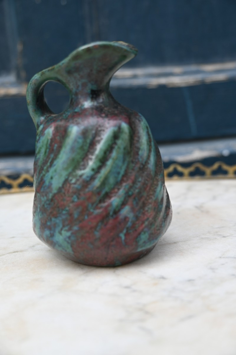 Dalpayrat Small Glazed Stoneware Pitcher Vase