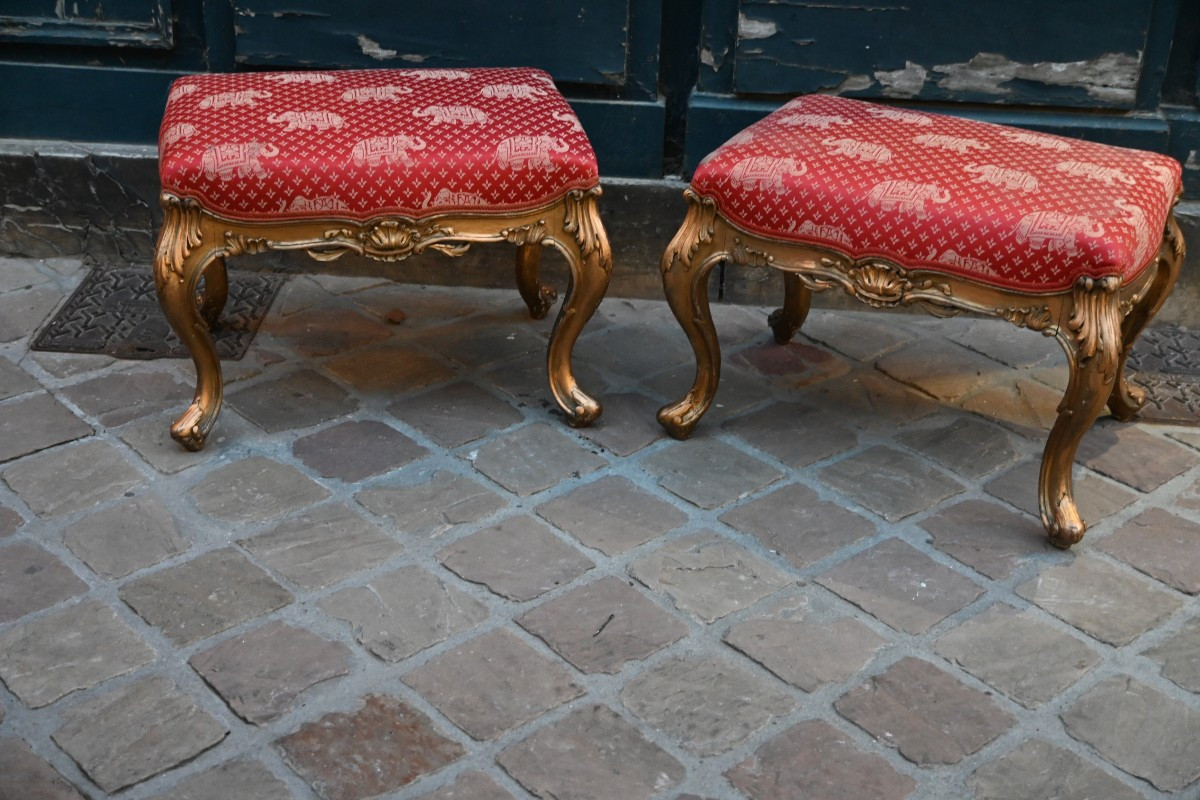 Pair Of 18th Century Italian Stools