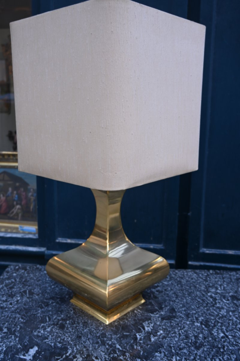 Brass Lamp Circa 1970-photo-7