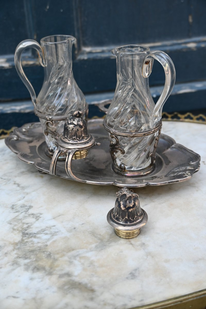 Boin Taburet, 18th Century Style Silver Vinegar Cruet-photo-2