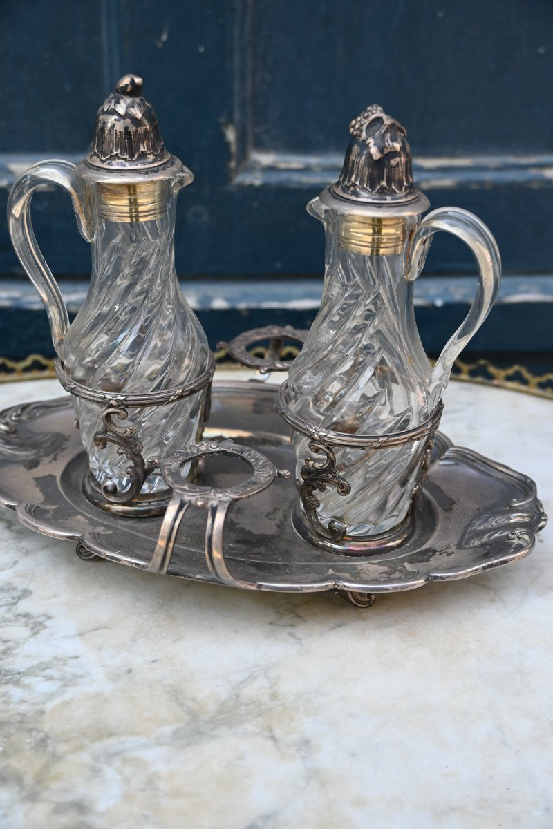 Boin Taburet, 18th Century Style Silver Vinegar Cruet-photo-3