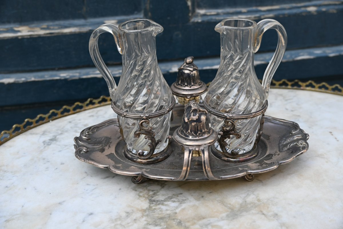 Boin Taburet, 18th Century Style Silver Vinegar Cruet-photo-1