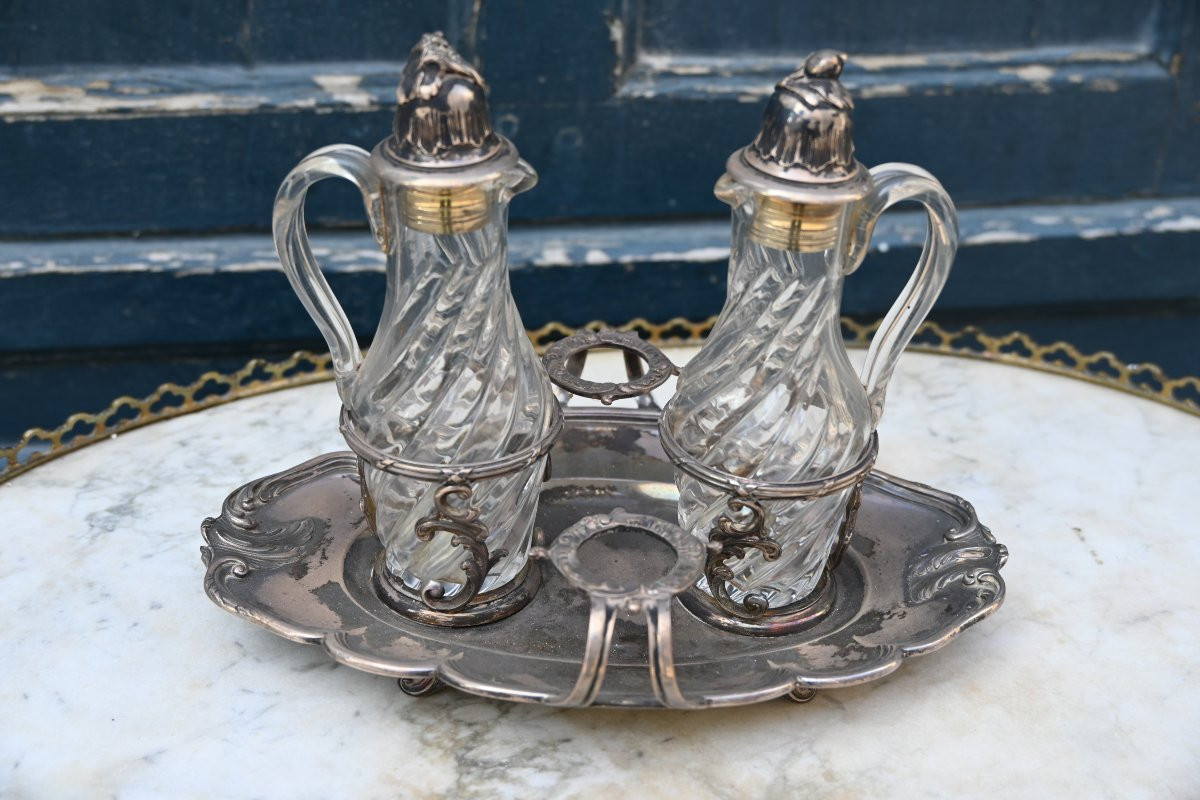 Boin Taburet, 18th Century Style Silver Vinegar Cruet-photo-2