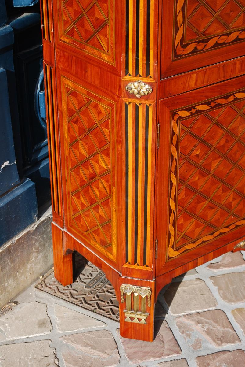 Rare Ensemble Commode Secrétaire Estampillé De Gosselin-photo-3