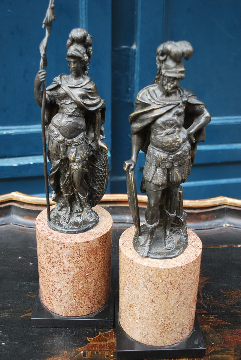 Pair Of Bronze Statues Representing Mars And Venus, Italy XVIII