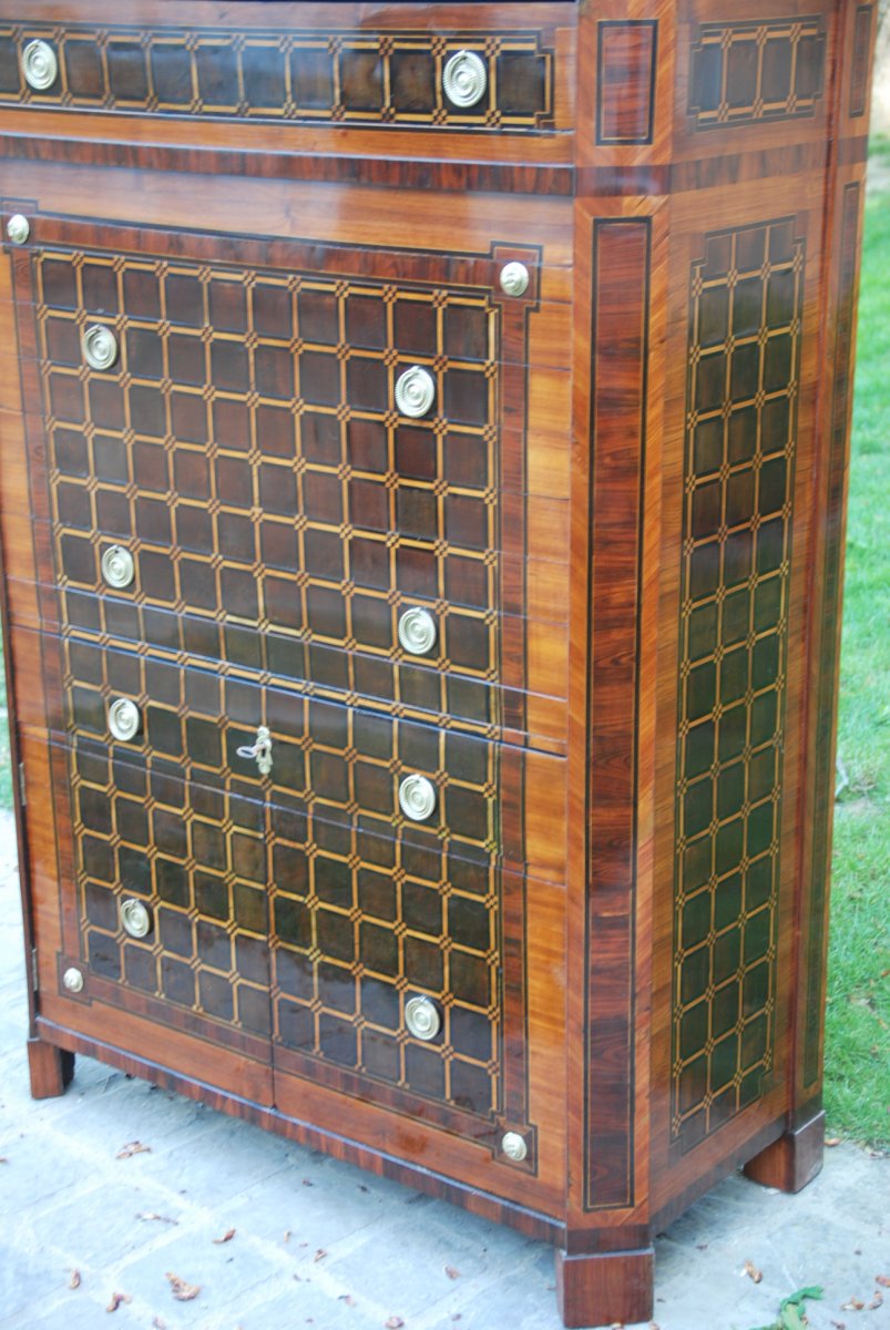 Louis XVI Marquetry Secretary-photo-2