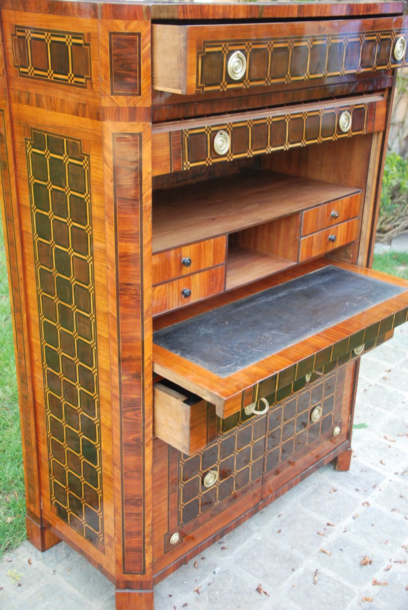 Louis XVI Marquetry Secretary-photo-4