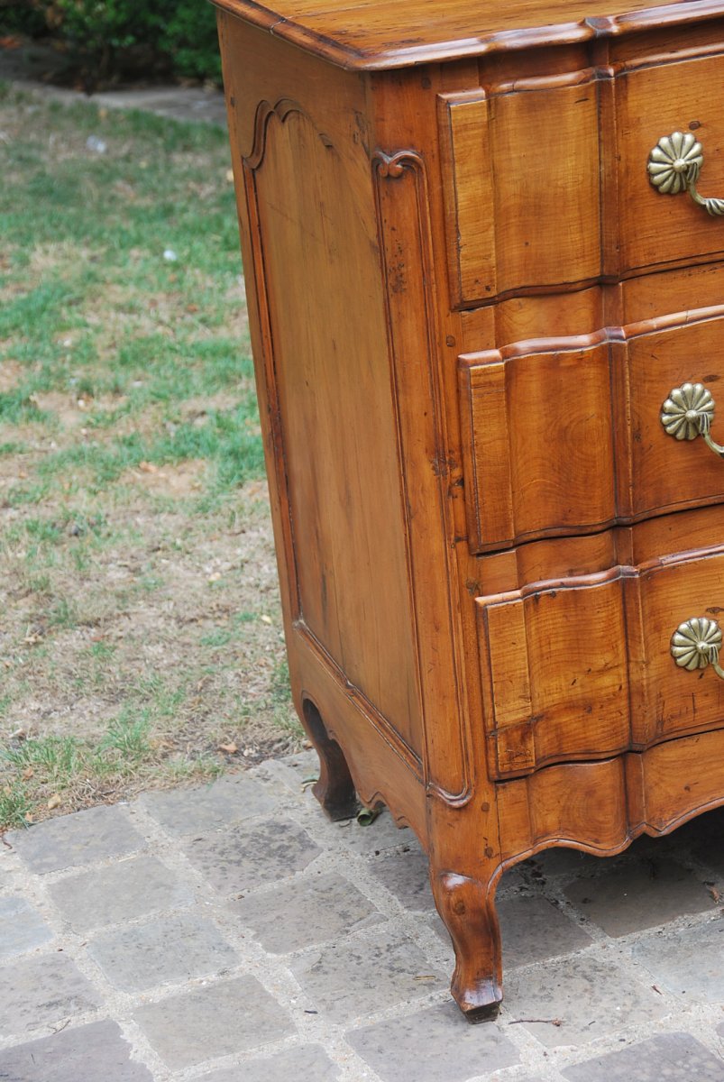 Walnut Crossbow Commode, Louis XV Period-photo-1