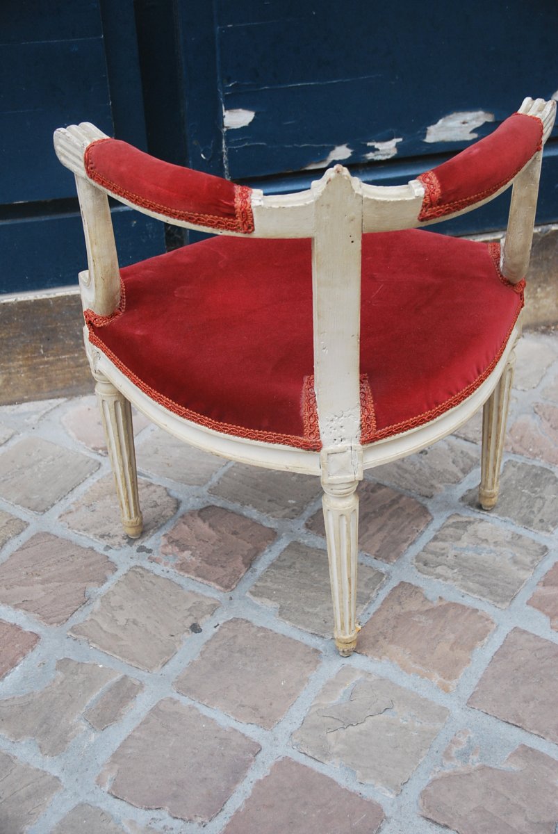 Charmant Petit Fauteuil D Enfant D époque Louis XVI     XVIII-photo-1