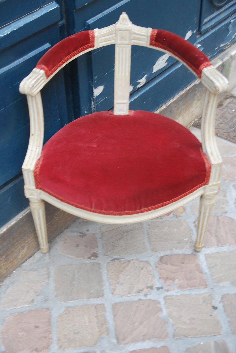 Charmant Petit Fauteuil D Enfant D époque Louis XVI     XVIII