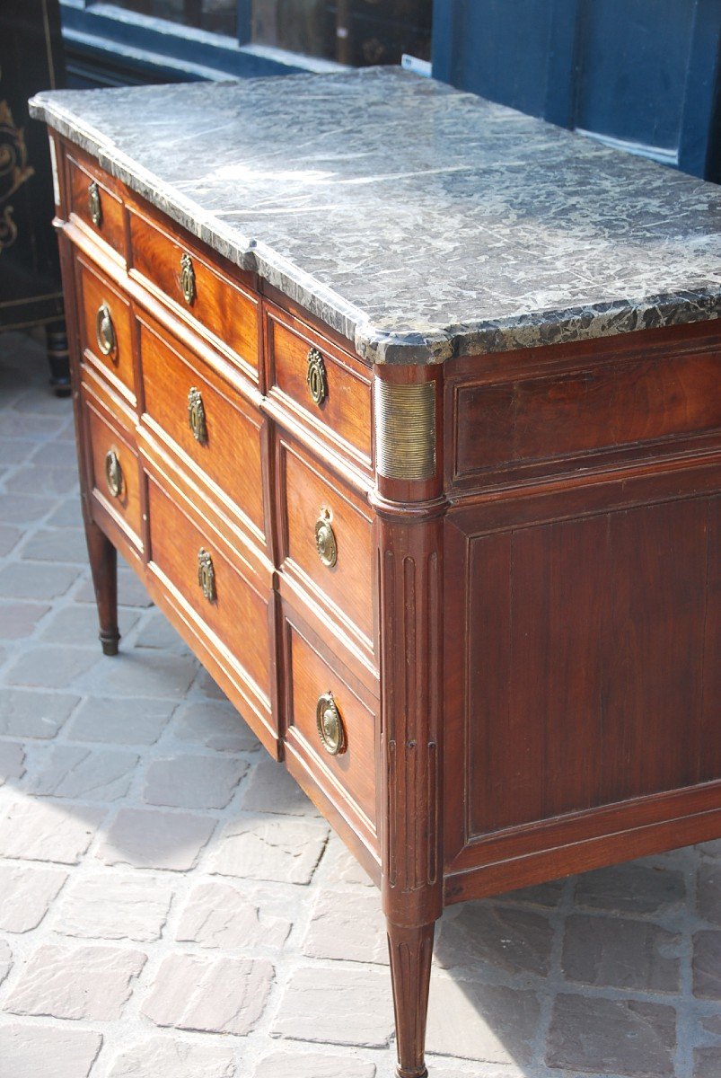 Commode D Louis XVI Stamped Roux-photo-1