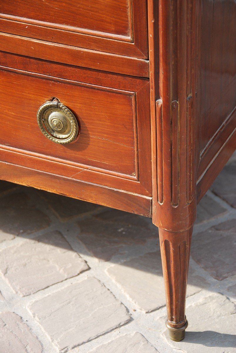 Commode D Louis XVI Stamped Roux-photo-5