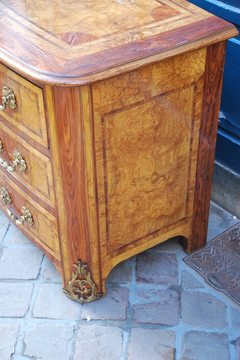 Commode Plateau Bois De Style Louis XIV-photo-1