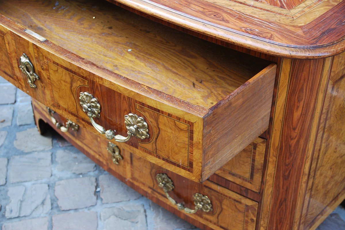 Commode Plateau Bois De Style Louis XIV-photo-3