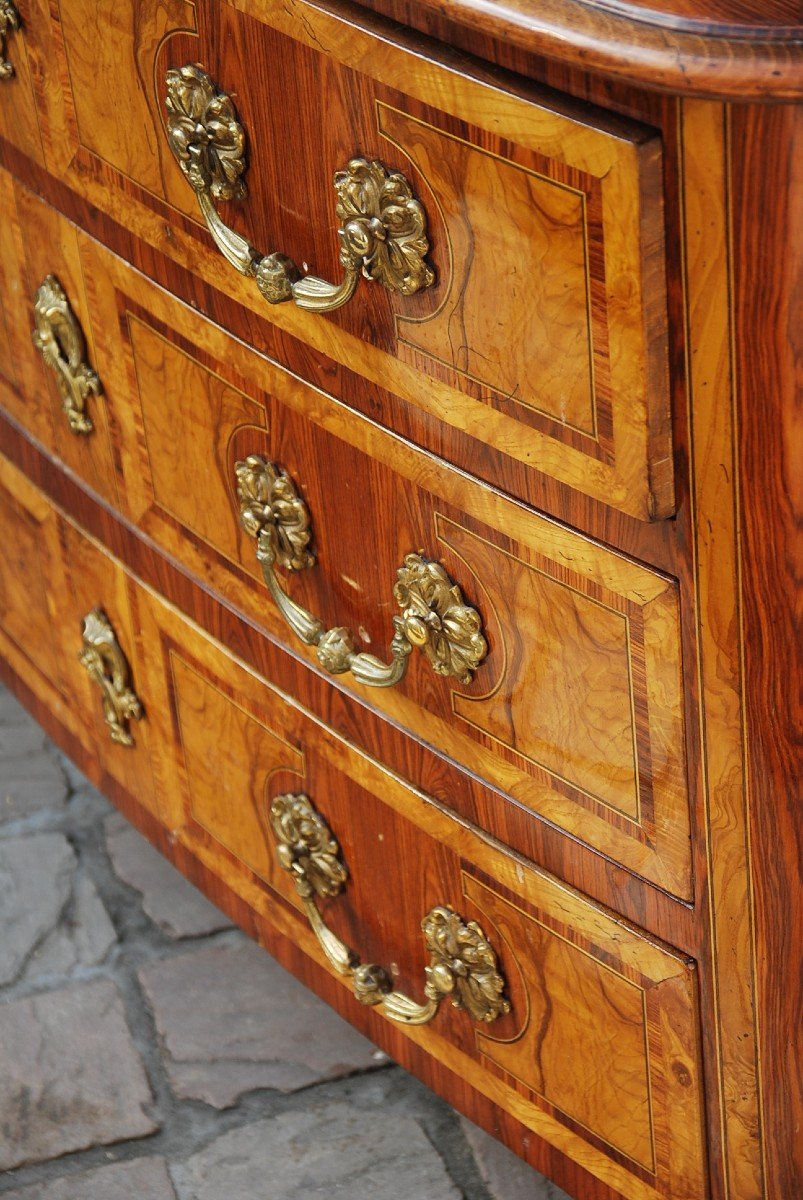 Commode Plateau Bois De Style Louis XIV-photo-7