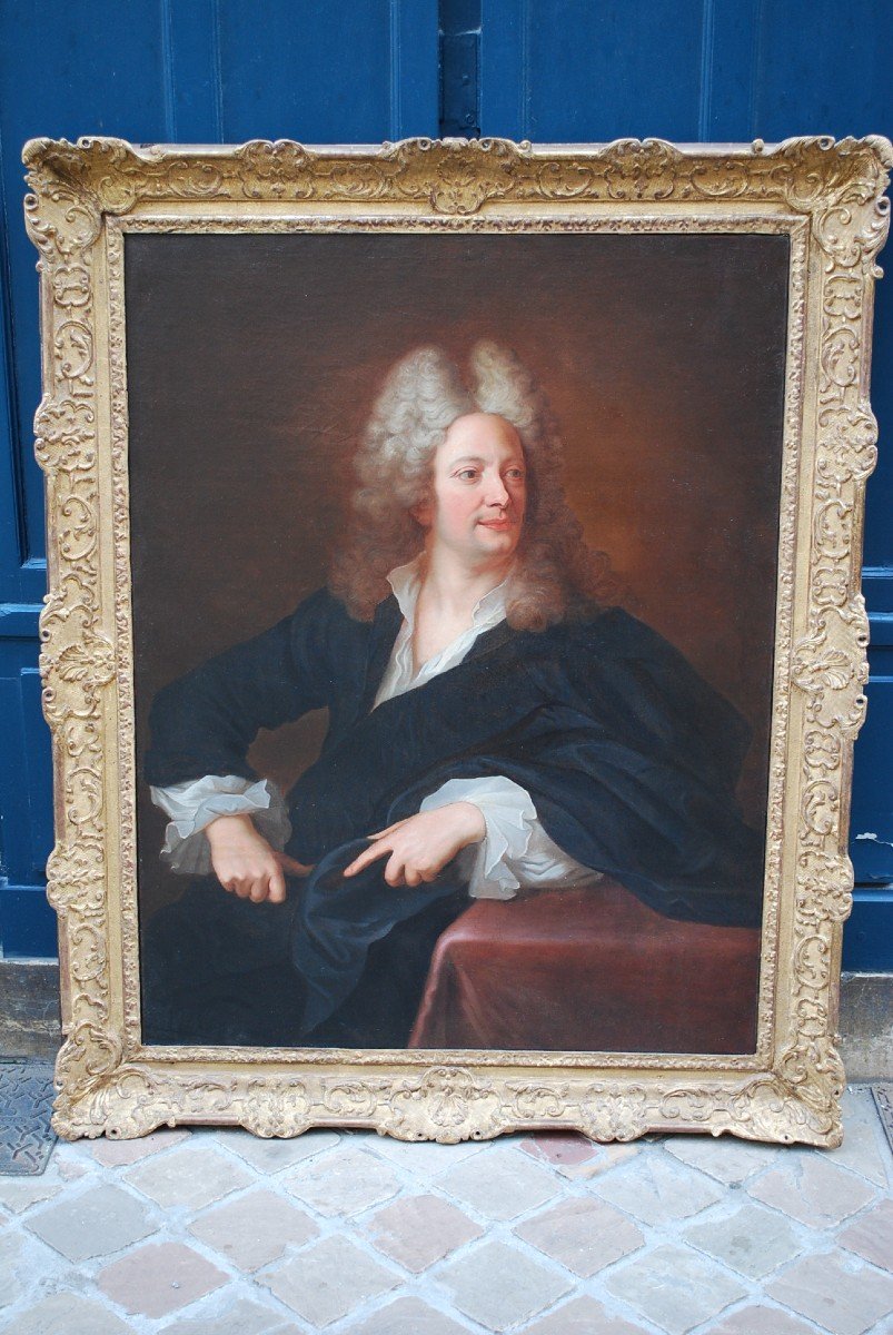 Important Portrait De John Law Par Rigaud  XVIII