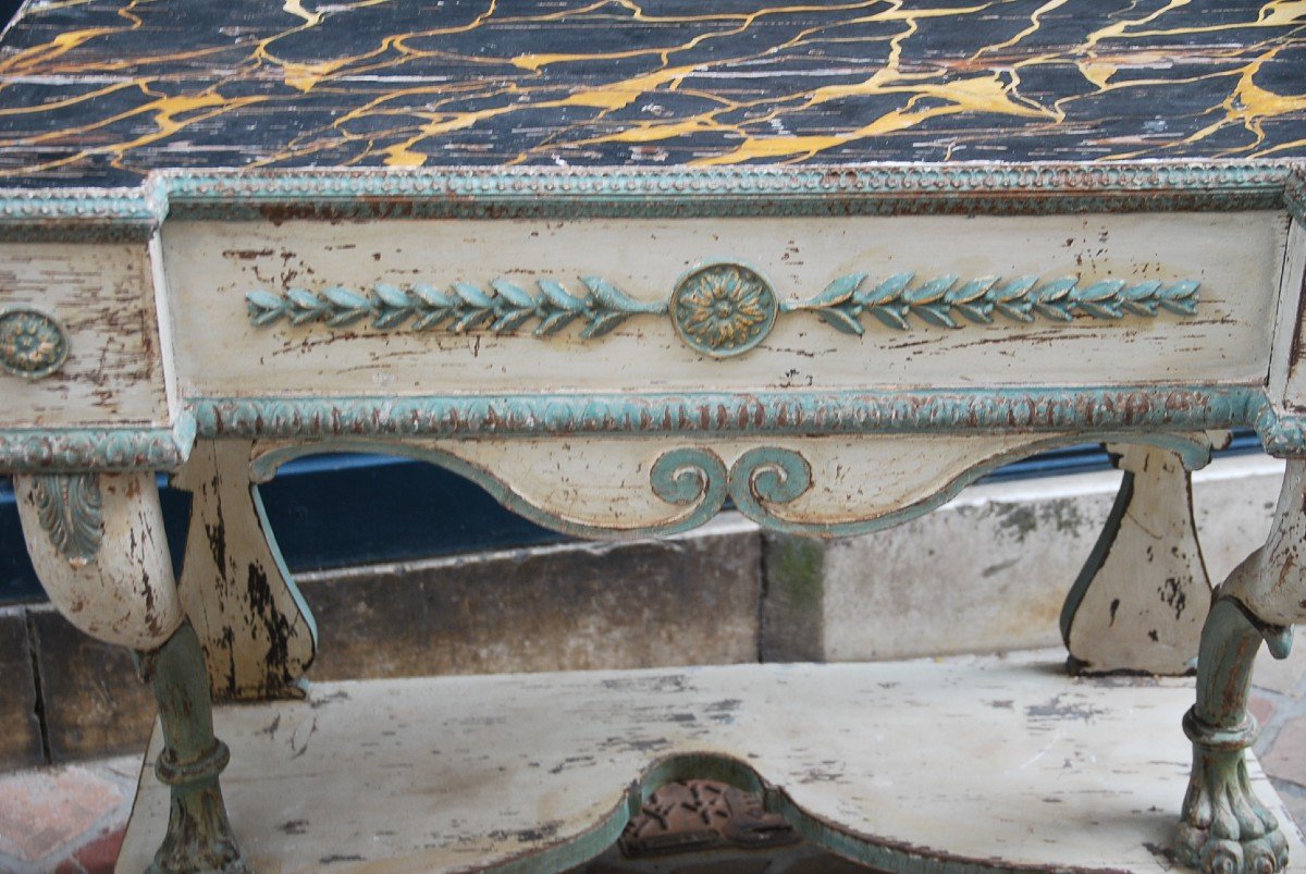 Elegant Pairs Of Italian Consoles D Directoire Period End XVIII-photo-2