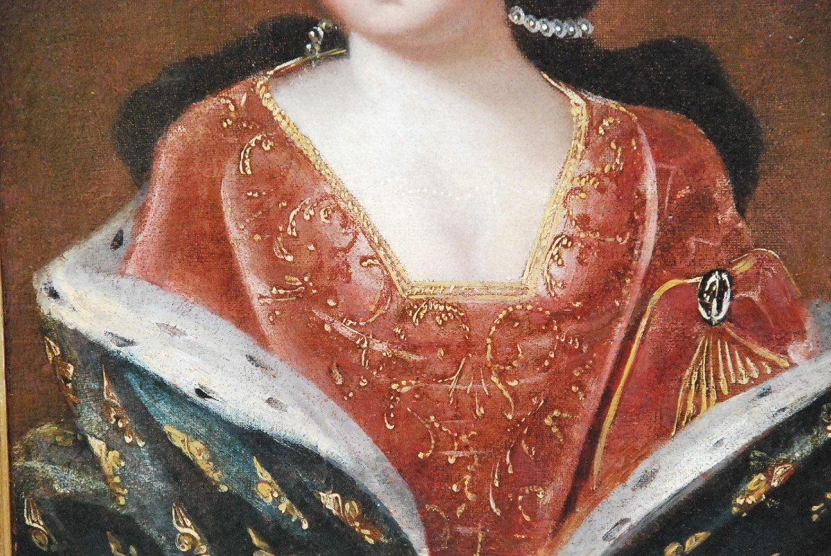 Portrait D Après Gobert De La Princesse De Conti , Louise De Bourbon-photo-2