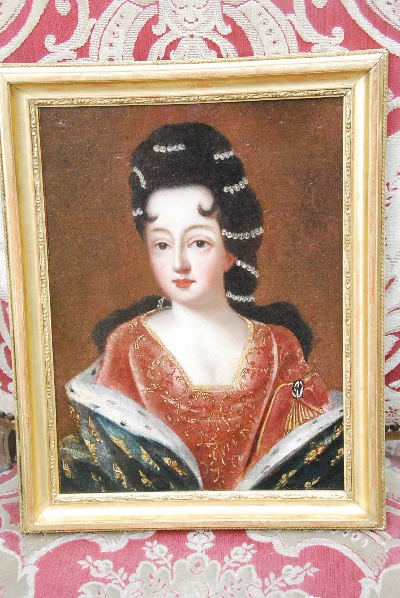 Portrait D Après Gobert De La Princesse De Conti , Louise De Bourbon