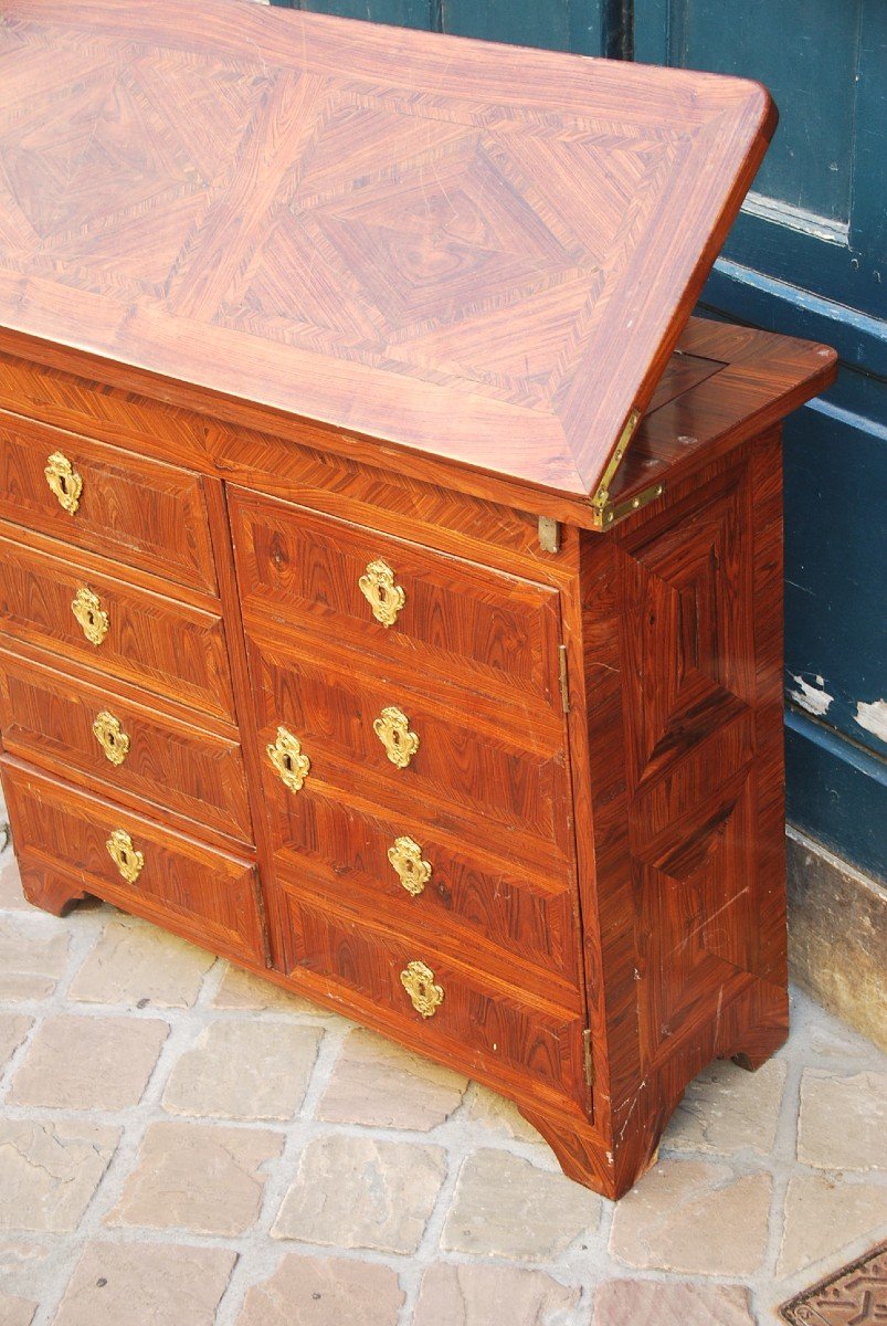 Louis XIV Violet Wood Changer Cabinet-photo-4