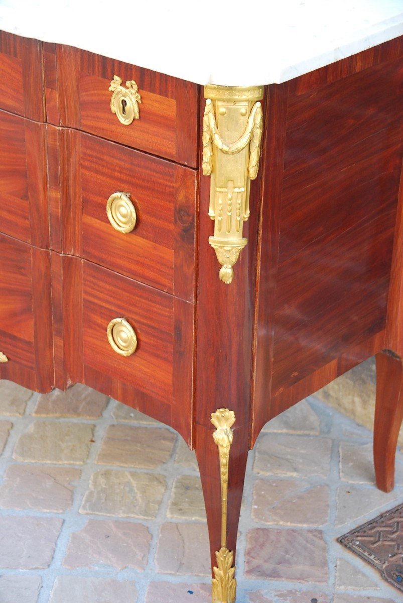 Commode In Satin Veneer Stamped From Hericourt-photo-4