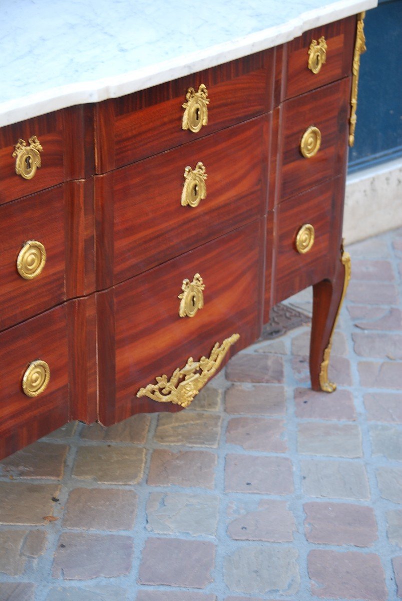 Commode In Satin Veneer Stamped From Hericourt-photo-4