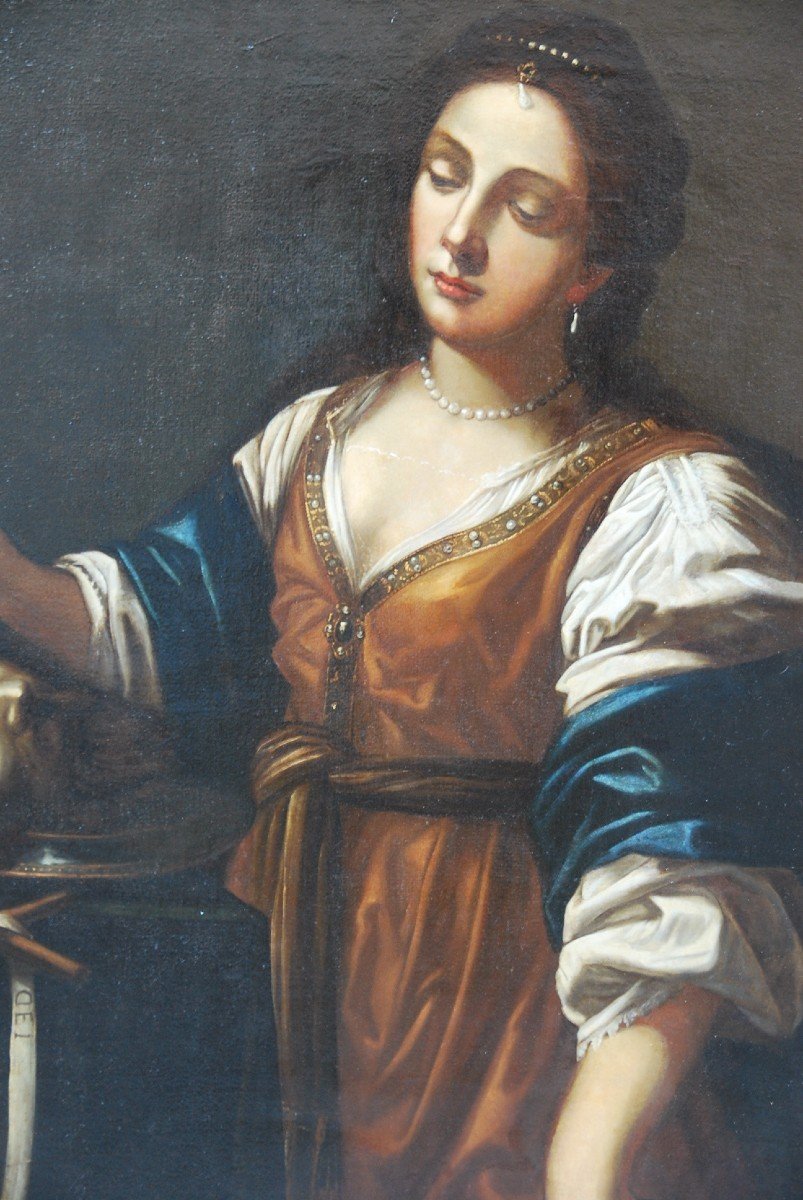 Judith Et Holopherne  ,ecole Italienne du XVII-photo-3