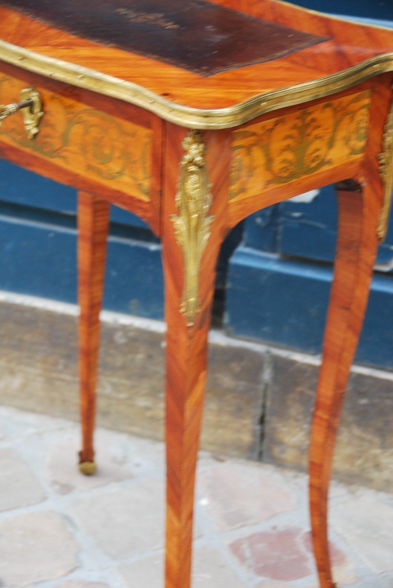 Small Salon Table Stamped By Jb Gallet, Louis XV Period-photo-2