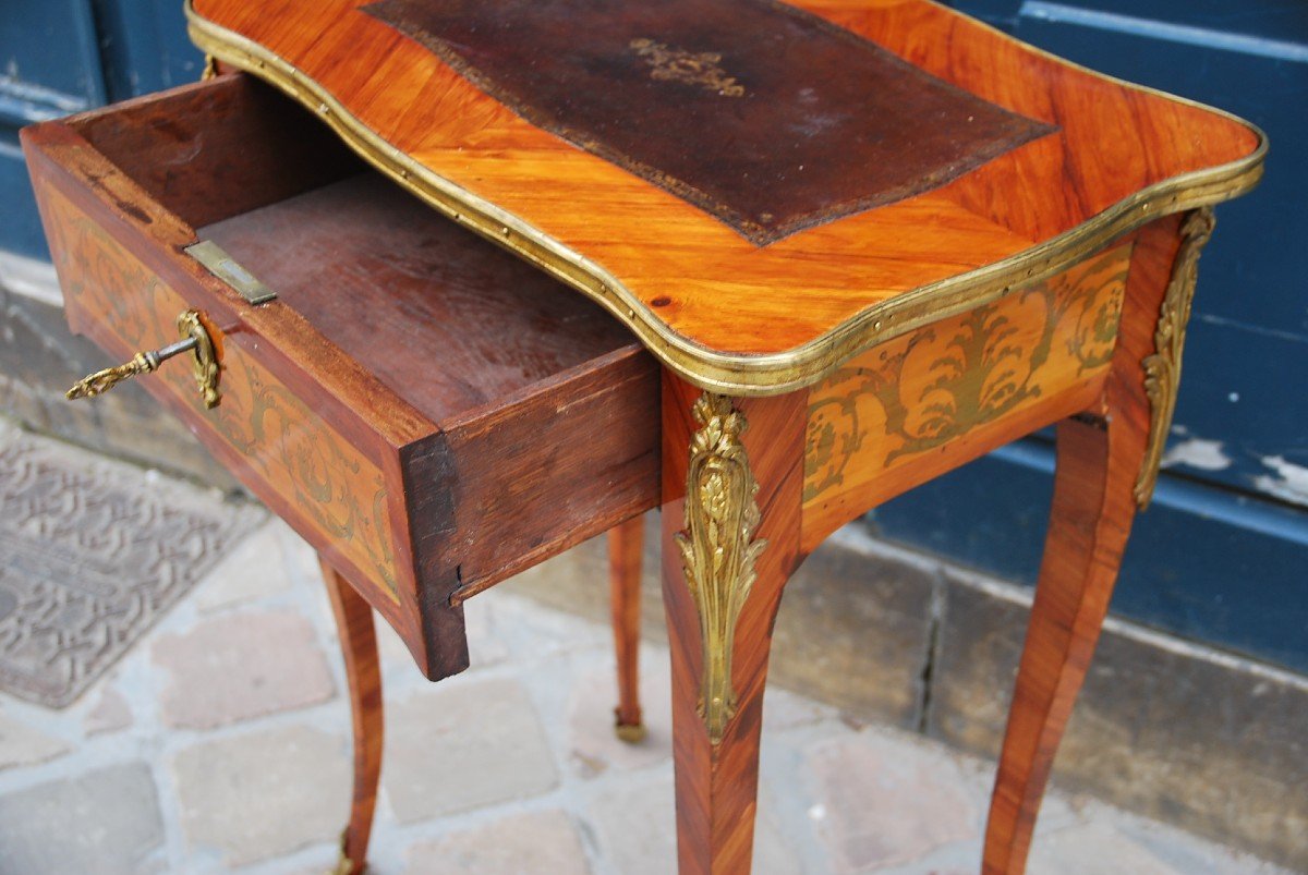 Small Salon Table Stamped By Jb Gallet, Louis XV Period-photo-2