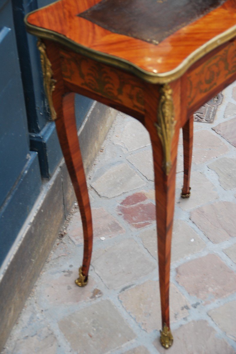 Small Salon Table Stamped By Jb Gallet, Louis XV Period-photo-4