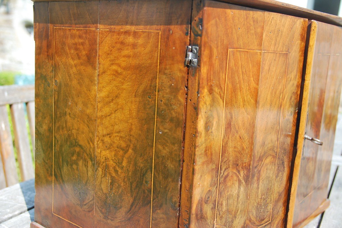 Rare Cabinet In Marquetry Augsburg XVII-photo-4