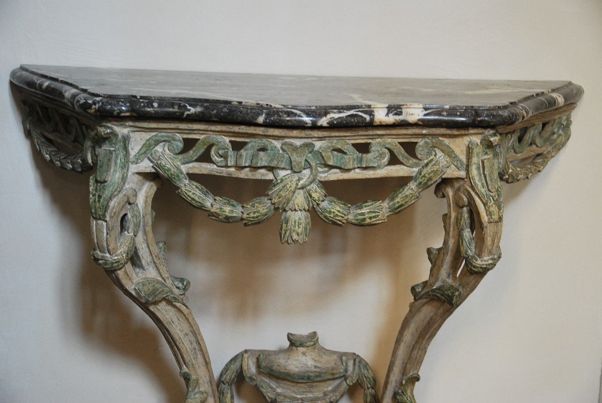 Console In Lacquered Wood D Transition Period, Provence XVIII-photo-3