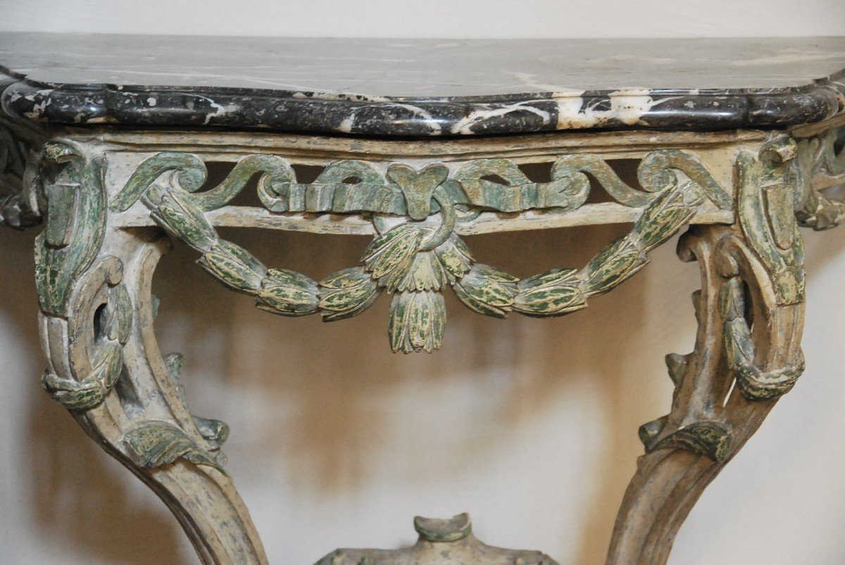 Console In Lacquered Wood D Transition Period, Provence XVIII-photo-7