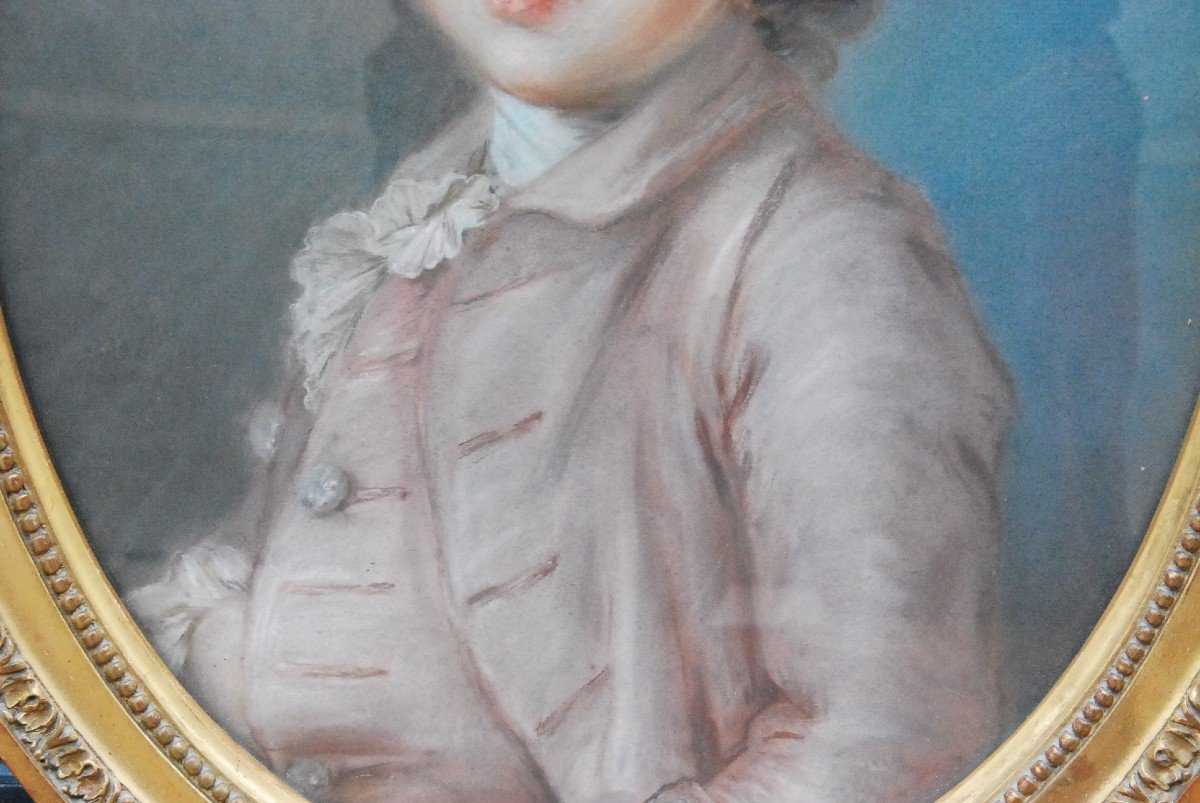 Portrait Of A Child In Pastel Surroundings Of Drouais XVIII-photo-1