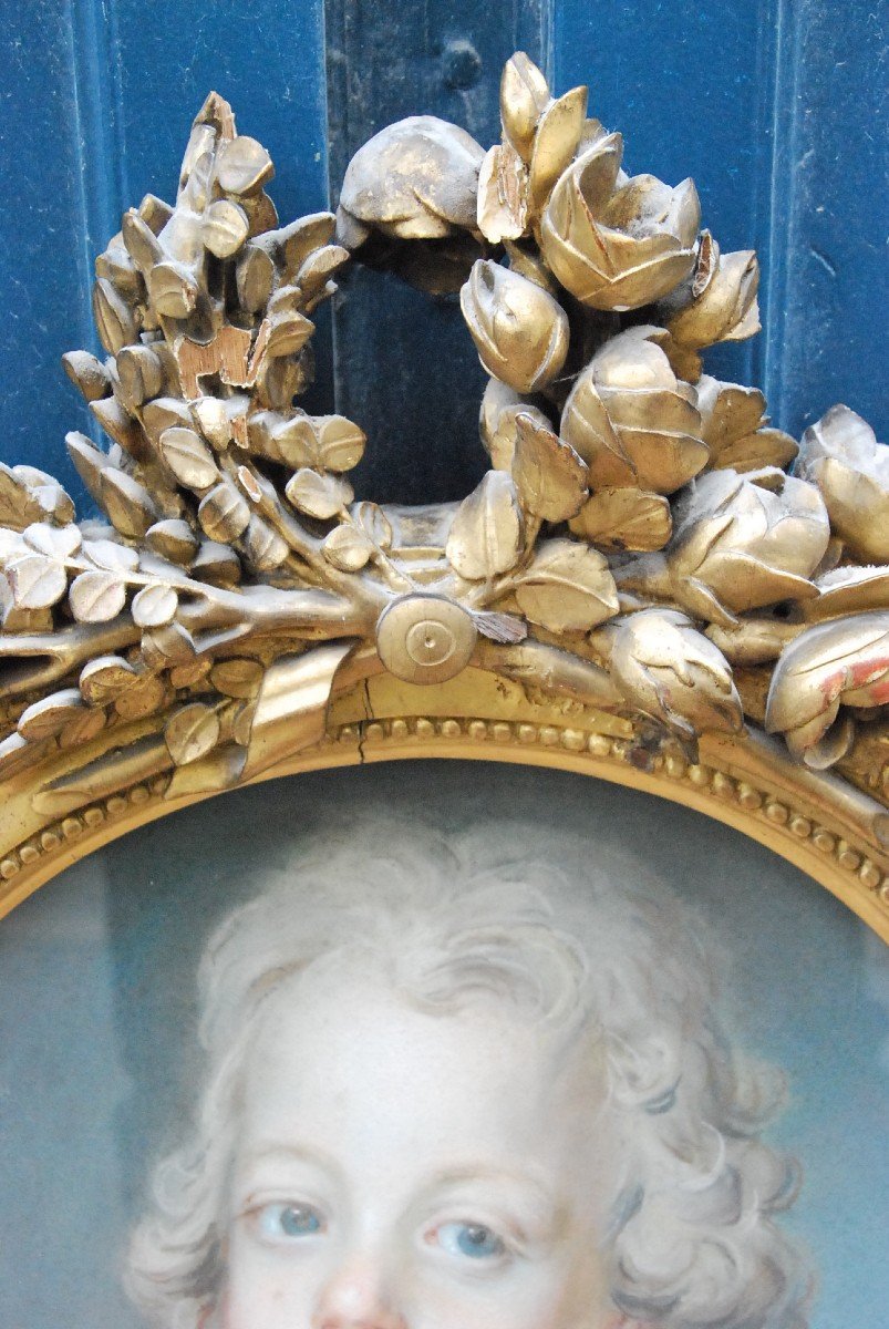 Portrait Of A Child In Pastel Surroundings Of Drouais XVIII-photo-3