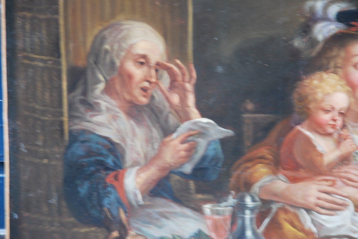 Ecole Flamande XVIII  D Après Jordaens-photo-3