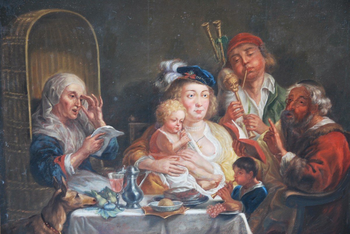 Ecole Flamande XVIII  D Après Jordaens