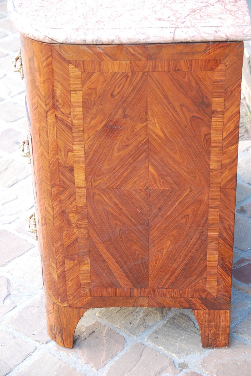 Commode In Veneer D Louis XIV Period-photo-6