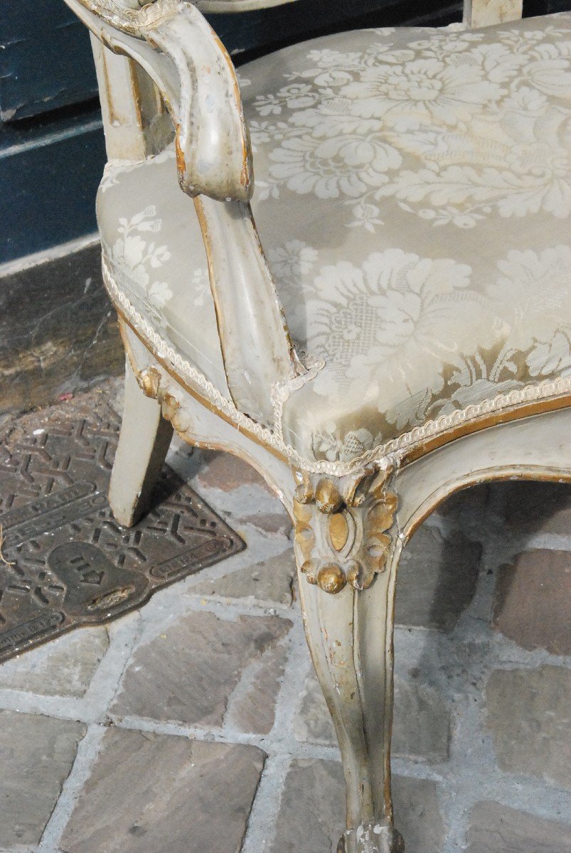 Pair Of Italian Armchairs Venice XVIII-photo-1