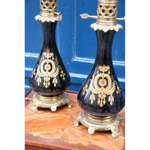 Pair Of Napoleon III Lamps