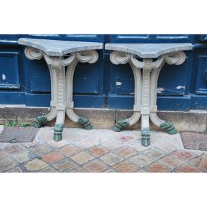 Pair Of Louis XVI Console, Emilio Terry