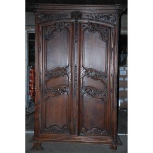 Importante Armoire De Chateau En Chêne  XVIII