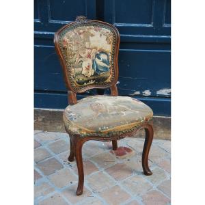 Chaise D époque Louis XV Avec Tapisserie XVIII