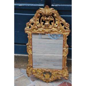 Miroir En Bois Sculpté Et doré D époque Louis XV   XVIII