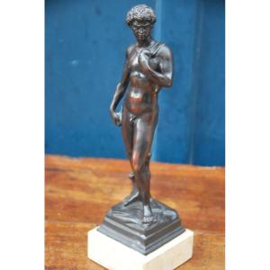 David , Sculpture En Bronze D Après L Antique XIX