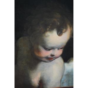 Putti, Oil On Canvas Italy XVII